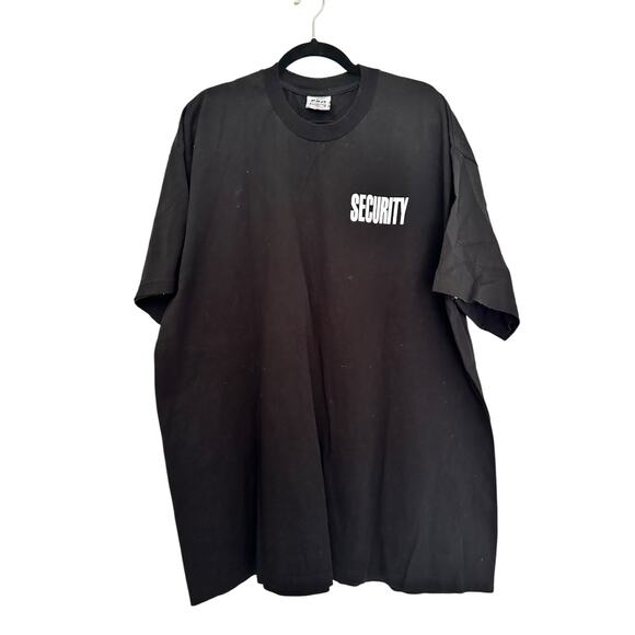 Security Shirt Workwear Pro 3XL Bouncer Event Staff Gag Funny Plus Black Tee - Picture 2 of 4